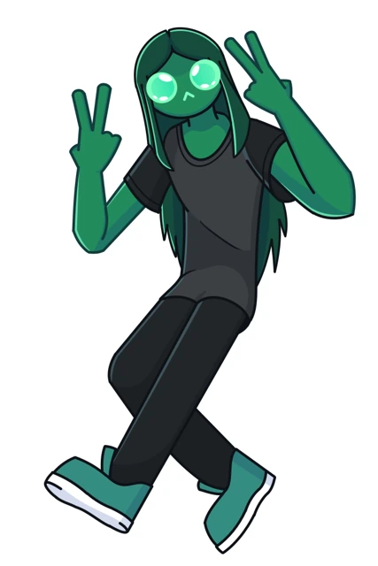 Full-body drawing of Dwayne for Hyun's Dojo banner