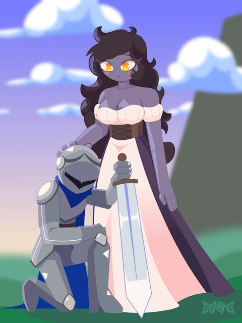 Click to see full image Art Fight 2026 - Sylvia and Liam by LunaDrawsTrash